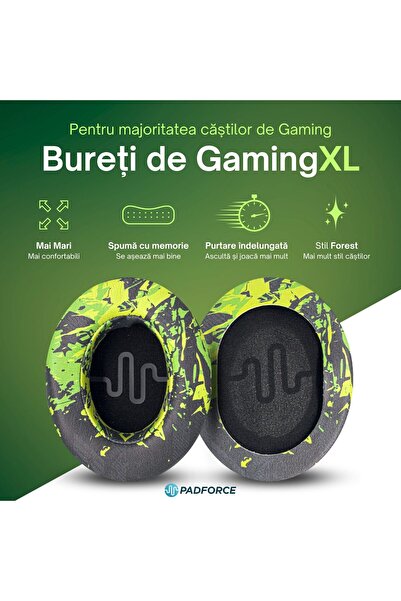 PadForce ® Replacement Earpads GamingXL for HyperX, Aqirys, SteelSeries, Logitech, ATH, Razer