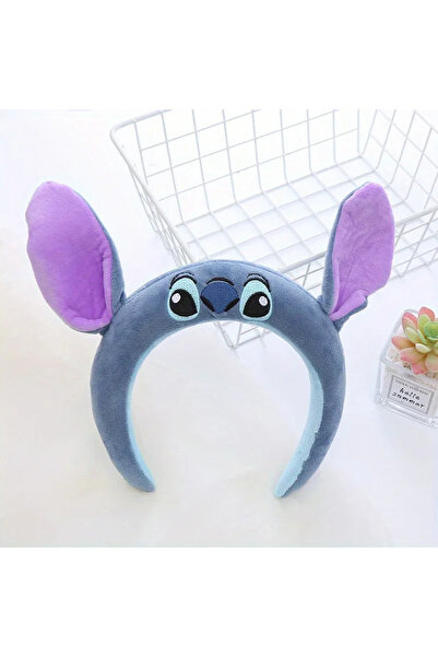 BANDAI Stitch 1PC Stich Headband Cute Cartoon Funny Headband Decorative Headband Plush Anti-Slip Headband G