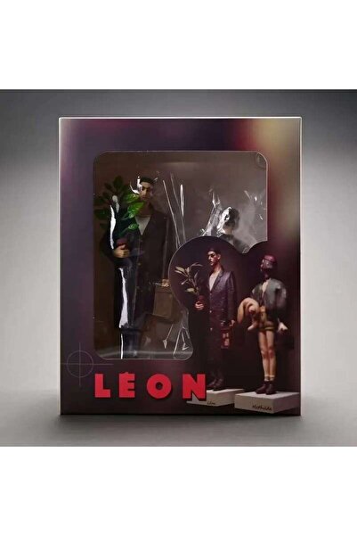 BANDAI With box New Leon And Mathilda 1 Set Statue Trendy Killer Doll Movie The Professional Action Figures