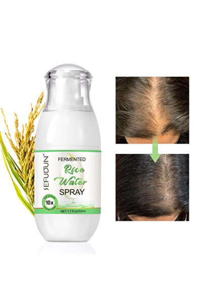 OEM Fermented Rice Water, Castor Oil and Biotin Hair Growth Spray, 50 ml