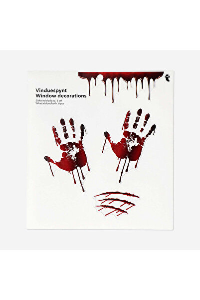 Flying Tiger Copenhagen El İzi Şeklinde 6'lı Pencere Stickerı