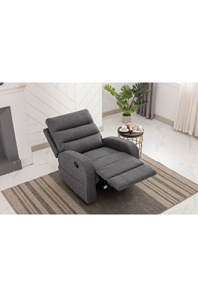 micasa Elegant and Modern Design Manual Recliner Chair with Side Pocket