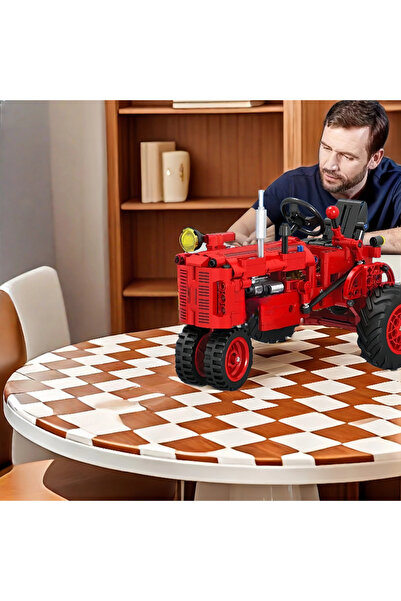 Choice 7070 Tractor building block set, educational vehicle model construction kit, made of ABS plastic. It