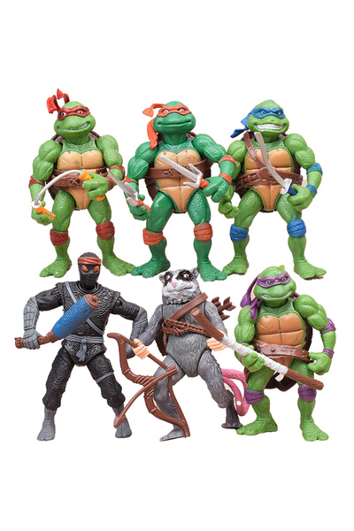 Miniso 6 قطع 4 قطع/6 قطع/مجموعة مجسمات أنمي سلاحف النينجا Neca TMNT إصدار محد...