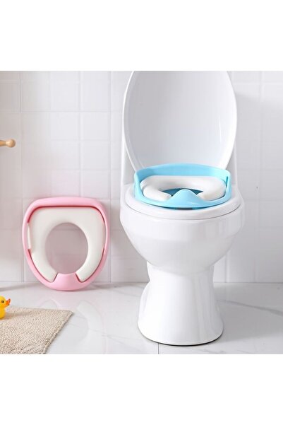 Choice مقعد مرحاض للأطفال باللون الوردي، مقعد مرحاض ناعم للأطفال، مساعد مرحاض محمول للأطفال