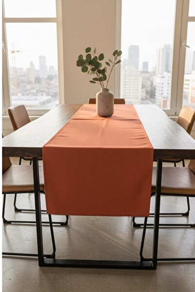 Soyoe Covoraș de masă natural, tip runner, vintage, stil american, simplu, 40...