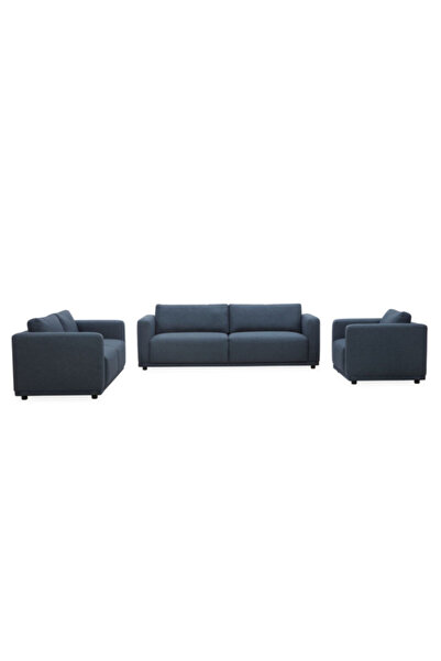 Icon Living 3-Piece Elegant and Modern Design Plastic Leg Sofa Set