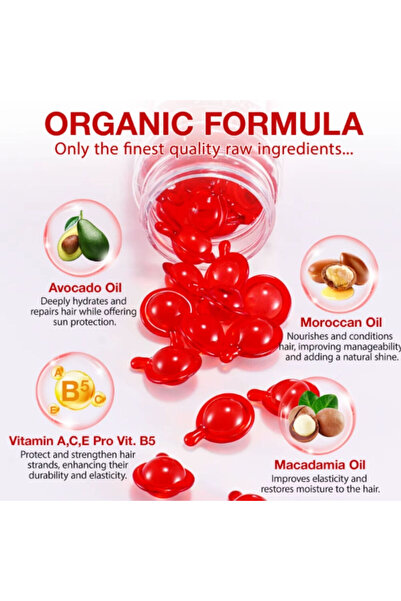 OEM Capsules with multivitamins and natural oils for hair, 50 pcs, Frovetani®