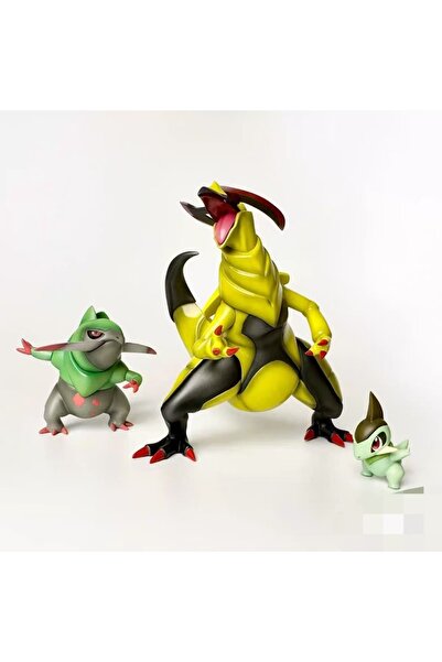Choice 10cm Haxorus 3pcs/set Anime Pokemon Figure Figures Haxorus Action Figures Pvc Collection Model Sta