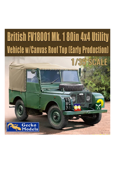 Choice جيكو 35GM0062 FV18001 Mk. 1 80 بوصة 4x4 مركبة متعددة الاستخدامات مع سقف من القماش (إنتاج مبكر) 1/35 ...