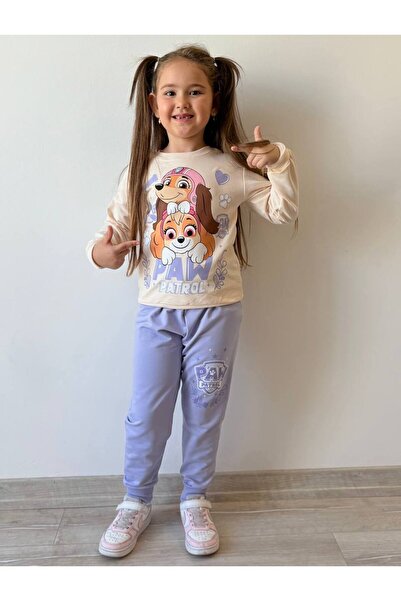 Yağmur Giyim PJK2İ Σετ αθλητικής φόρμας για κορίτσια με σχέδιο βενζίνης, 2 κο...