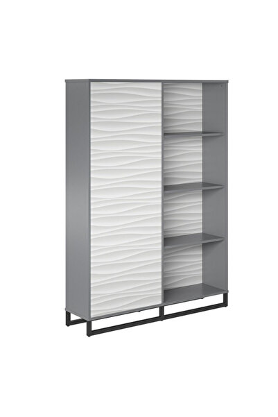 Ameriwood Home خزانة كتب كبيرة من مونتيري ذات وجهين لتقسيم الغرف