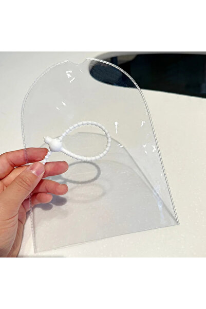 Choice معطف واقٍ صغير مقاوم للماء من مادة البولي فينيل كلوريد باللون الأبيض ب...