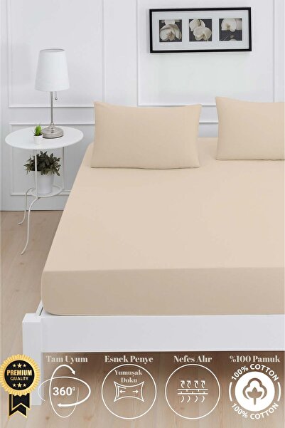 Mislina Home Mirava Premium 100% pamuk Pamučni džersej Elastični Jednokrevetn...