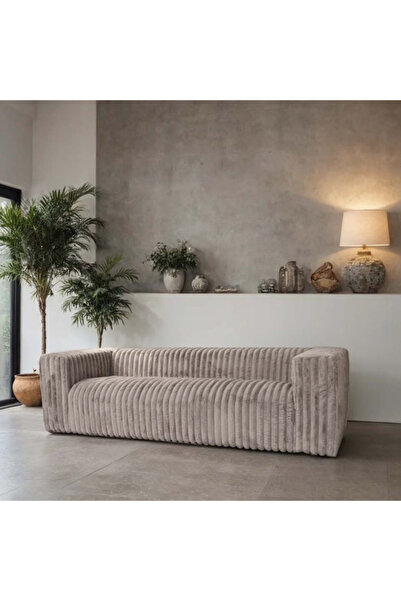 micasa High-Quality and Durable Fabric 3-Seater Sofa