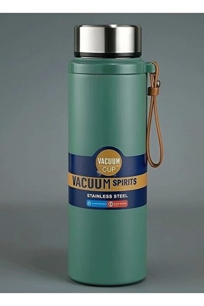 Limmy Stainless Steel Flask Thermos Water Bottle 600 ml Vacuum Lid - Green