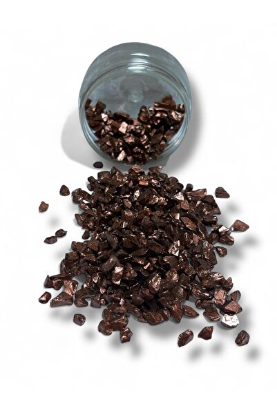 stonechem Epoksi Çalışmalarınız İçin Parlak Cam Kırıkları 4-8 mm KAHVERENGİ 1...
