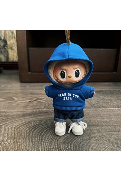 Choice ملابس زرقاء فقط 17 سم قلادة صندوق أعمى ملابس أطفال لابوبو سلسلة مفاتيح...