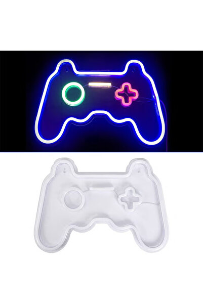 Primo Plus Neon Signs LED Gamepad Shaped Lights Wall Decor Multicolour