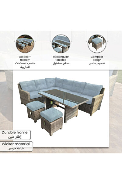 Living Accents 5-Piece Corner Seating Set