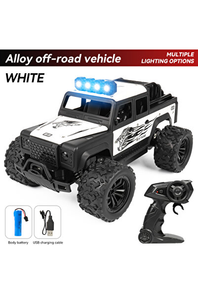 Choice 3699-SY9 مركبة لعبة بيضاء للتحكم عن بعد للطرق الوعرة، قابلة للتكيف مع ...