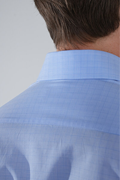 Bisse Regular Fit Uzun Kollu Pamuk Açık Mavi Erkek Gömlek