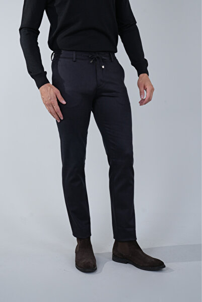 Bisse Antrasit Doğal Pamuk Lastikli Jagger Pantolon