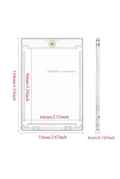 Choice T-1466 PS حامل بطاقات مغناطيسي 35 نقطة لبطاقات التداول، غلاف بلاستيكي ...