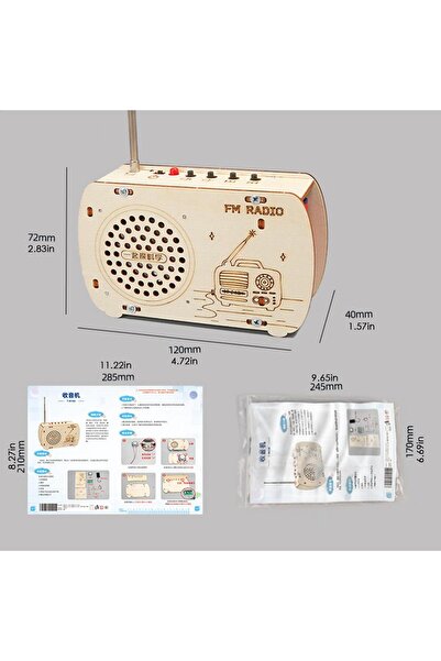 Choice مجموعة بناء راديو من الكاكي، مجموعة تعلم إلكتروني من راديو خشبي، ألعاب...