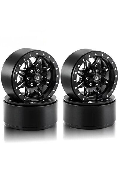 Choice 4pcs 4pcs 1.9 Beadlock Wheels Aluminium Alloy，1.9 Wheels Rims 8-Spoke for 1:10 RC Crawler Axial SCX1