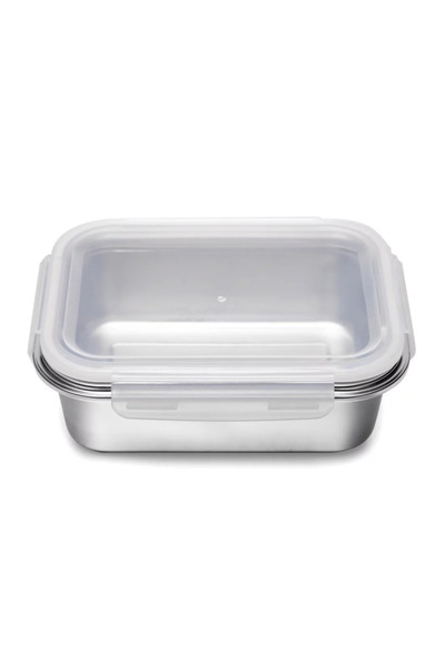 ORIAN 1300ml Rectangular Stainless Steel Lunch Box