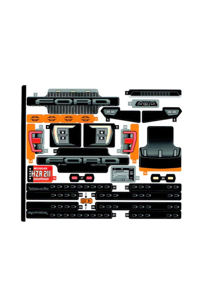 Choice Stickers 1 Piece Building Blocks Accessories 77595 Stickers Sheet Parts fit for 42126 F-150 Raptor B