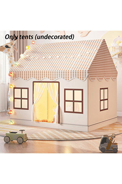 Choice خيمة لعب للأطفال من كاكي، قلعة الأميرة الداخلية، بيت الأحلام، لعبة محمولة للأولاد والبنات