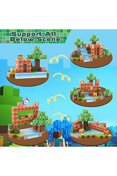 Choice Magnetic Blocks-100PCS Magnetic Building Blocks Magnet Cube Toys Stacking, Build Forest World Set...