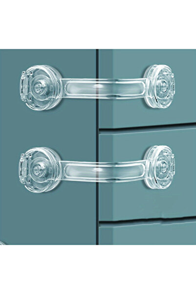 Choice 5 قطع 5 قطع أقفال أمان شفافة للأدراج، ثلاجة - تصميم شفاف آمن وسهل التر...