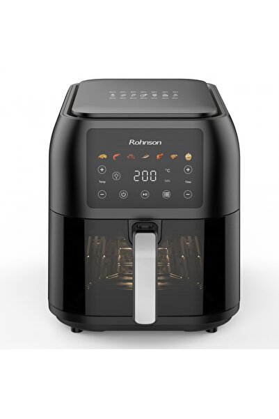ROHNSON Friteuza extra slim cu aer cald, R2860, 8L, 1700W, timer 1h, 80-200 °...