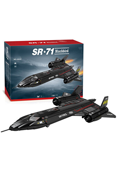 Choice SR-71 مقاتلة SR-71 Blackbird مكعبات بناء طائرة استطلاع تابعة للقوات الجوية نموذج طائرة مكعبات C