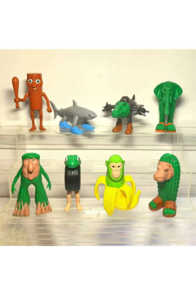 Choice 8pcs 8PCS Italian Brainrot Anime Action Figures Tung Tung Tung Sahur Ornaments Figure Funny Meme PVC