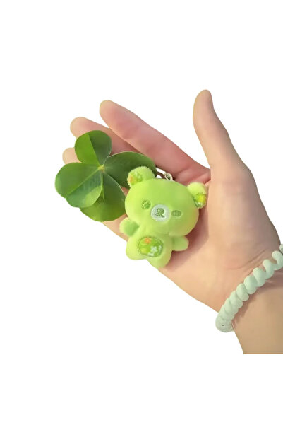 Choice Easy Bear Pendant Cartoon Rilakkuma Key Chians Cute Plushes Easy Bear Keyrings Green Dopamine Series