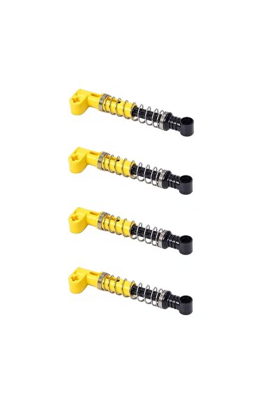 Choice 4 قطع 18404 أصفر 4 قطع ذراع صدمة زنبركية ناعمة MOC قطع بناء طوب تكنولوجي DIY قطع بناء أحجار بناء