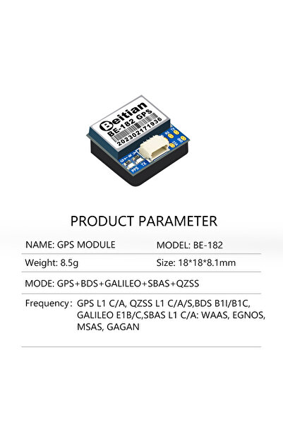 Choice 1PCS BE-182 Beitian BE-122 BE-182 BE252Q UBX-M10050 Wearable Flight Controller FPV RC Drone UAV PX4