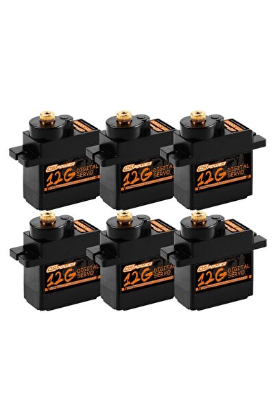 Choice ٦ قطع من محركات سيرفو رقمية صغيرة الحجم ذات تروس معدنية من DSPOWER، بو...