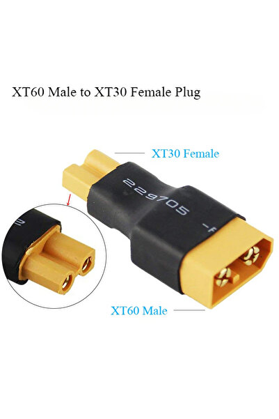 Choice XT60M to XT30F XT30 To XT60 Male/Female RC Lipo Battery Adapter 10CM Cable 16AWG Silicone Wire for F