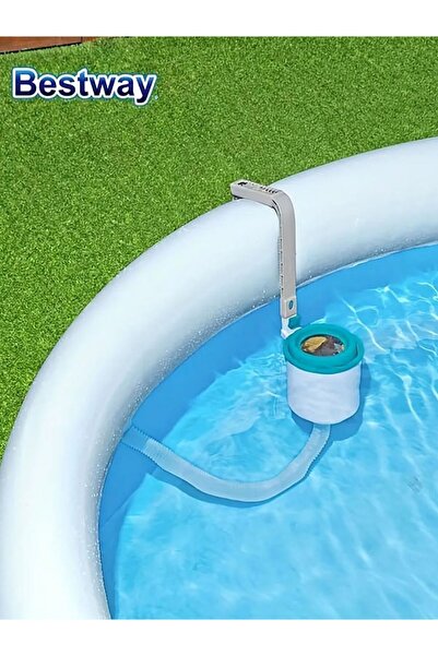 Choice 58233 Bestway 58233 800 GPH Above Ground Swimming Pool Surface Skimmer Debris Cleaner with Quick Ins