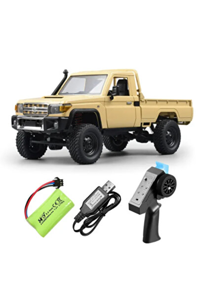 Choice سيارة MN82 صفراء رباعية الدفع للطرق الوعرة تعمل بالتحكم عن بعد بمقياس ...