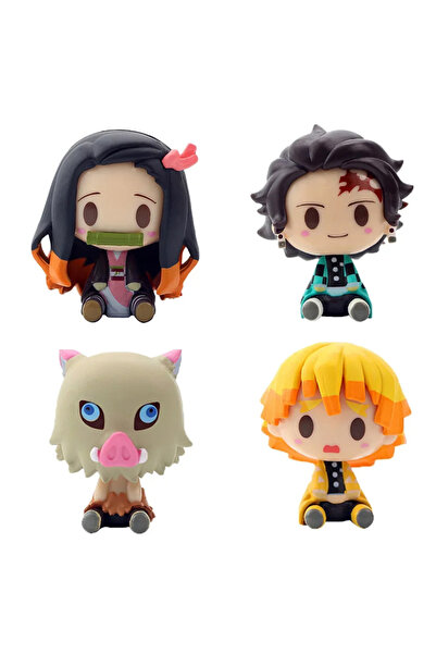 Choice 4PCS OPP Bag Anime figure 4pcs/set Anime Demon Slayer Kimetsu No Yaiba Figure Q Posket Kamado Tanjir