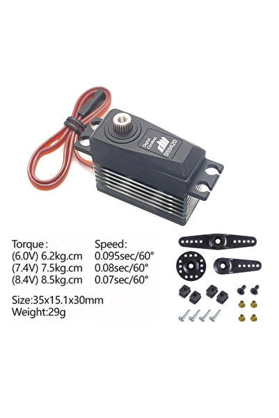 Choice 1PCS DS9420 Dualsky DS9420 Digital Servo Dual Bearing 8.5kg.cm@8.4V 29g Digital Coreless For RC F3A