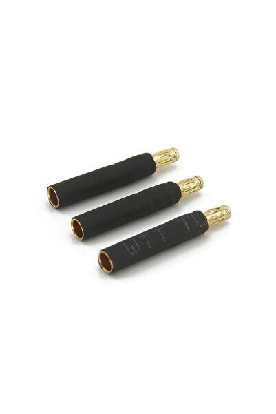 Choice 3pcs Black 3pcs/lot 3.5mm Bullet Connector to 4mm Bullet Connector Banana Plug Solderless Side Stack