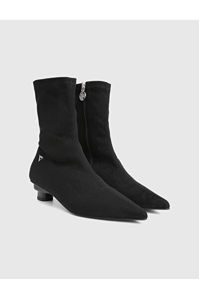 İLVİ Vasanta Hakiki Süet Strech Deri Kadın Topuklu Bot