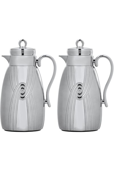 ALSAIF 2-Piece Rattan Coffee and Tea Set from Saif Color - Chrome